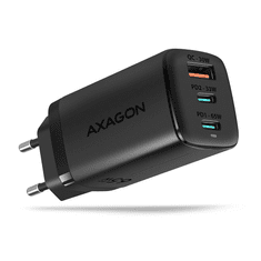 AXAGON ACU-DPQ65 QC4 + USB-C PD hálózati töltő fekete (ACU-DPQ65)