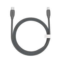 BASEUS Jelly USB-C-Lightning kábel, 20W, 2m, fekete (CAGD020101) (CAGD020101)