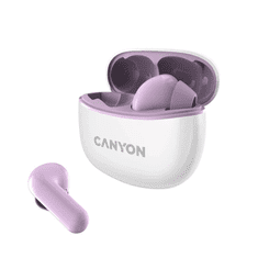 Canyon TWS-5 Bluetooth stereo headset fehér-lila (CNS-TWS5PU) (CNS-TWS5PU)