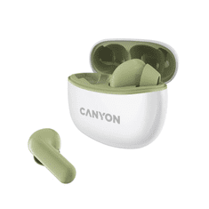 Canyon TWS-5 Bluetooth stereo headset fehér-zöld (CNS-TWS5GR) (CNS-TWS5GR)