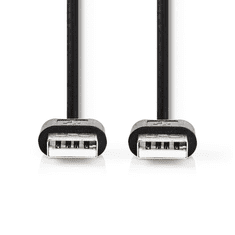 Nedis USB 2.0 kábel 2m fekete (CCGT60000BK20) (CCGT60000BK20)