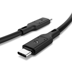 Spigen ArcWire USB-C - USB-C adat- és töltőkábel fekete (ACA02201) (ACA02201)