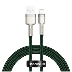 Baseus Cafule USB-Lightning kábel, 2,4A, 1m, zöld (CALJK-A06)