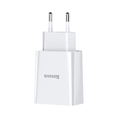 BASEUS speed mini adapter, 2x USB, 2A, 10,5W, fehér (CCFS-R02) (CCFS-R02)