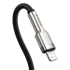 BASEUS Cafule USB-C Lightning töltőkábel, PD, 20 W, 2m, fekete (CATLJK-B01) (CATLJK-B01)
