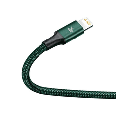 BASEUS Rapid Series USB-C 3 az 1-ben kábel, mikro USB, Lightning, USB-C, 20 W, 1.5m, zöld (CAMLT-SC06) (CAMLT-SC06)