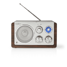 Nedis asztali FM rádió barna-ezüst (RDFM5110BN) (RDFM5110BN)