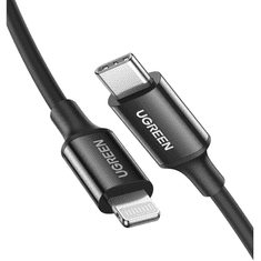 Ugreen US171 USB-C Lightning kábel 36W 2m fekete (60752) (UG60752)