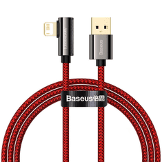 BASEUS Legend Series Lightning derékszögű USB-kábel, 2,4 A, 1m, piros (CACS000009) (CACS000009)