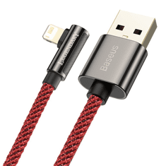 BASEUS Legend Series Lightning derékszögű USB-kábel, 2,4 A, 1m, piros (CACS000009) (CACS000009)