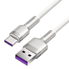 BASEUS Cafule USB-USB-C töltőkábel, 66 W, 2m, fehér (CAKF000202) (CAKF000202)