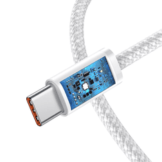 BASEUS USB-C-USB-C kábel, 100W, 1m, fehér (CALD000202) (CALD000202)