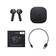 SoundPeats TrueAir 2+ TWS Bluetooth fülhallgató fekete (TrueAir2+ black)