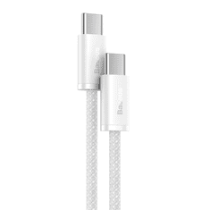 BASEUS USB-C-USB-C kábel, 100W, 2m, fehér (CALD000302) (CALD000302)