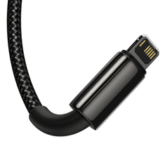 BASEUS Tungsten Gold 3 az 1-ben USB-kábel, USB-mikro-USB, USB-C, Lightning, 3,5 A, 1.5m, fekete (CAMLTWJ-01) (CAMLTWJ-01)