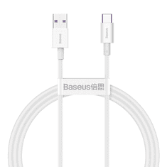 BASEUS Superior Series USB-USB-C kábel, 66W, 1m, fehér (CATYS-02) (CATYS-02)