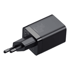 BASEUS Super Si Pro gyorstöltő USB + USB-C 30W, fekete (CCSUPP-E01) (CCSUPP-E01)