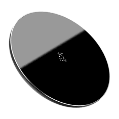 BASEUS Simple vezeték nélküli töltő, 15W, fekete (WXJK-B01) (WXJK-B01)