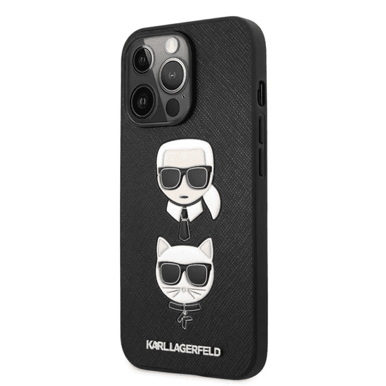 Karl Lagerfeld Apple Iphone 13 Pro Karl et Choupette fekete tok (KLHCP13LSAKICKCBK) (KLHCP13LSAKICKCBK)