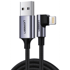 Ugreen US299 USB-A - Lightning kábel 1m fekete-szürke (60521) (ugreen60521)