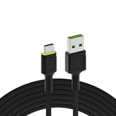 Green Cell Ray USB - USB-C töltőkábel 120cm (KABGC06) (KABGC06)