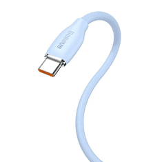 BASEUS Jelly USB-USB-C kábel, 100W, 1.2m, kék (CAGD010003) (CAGD010003)