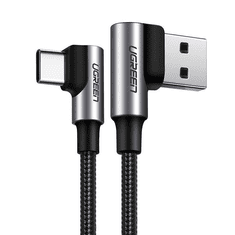 Ugreen US176 USB-USB-C ferde kábel 3A 1m fekete (20856) (UG20856)