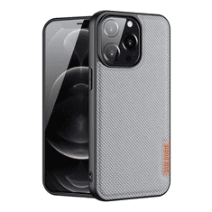 Dux Ducis FINO szilikon telefonvédő (műanyag belső, közepesen ütésálló, rács minta) SZÜRKE [Apple iPhone 13 Pro] (5996591097688)
