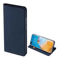 Dux Ducis SKIN PRO tok álló, bőr hatású (FLIP, oldalra nyíló, bankkártya tartó, asztali tartó funkció) SÖTÉTKÉK [Huawei P40] (5996457956470)