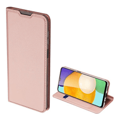 Dux Ducis SKIN PRO tok álló, bőr hatású (FLIP, oldalra nyíló, bankkártya tartó, asztali tartó funkció) ROZÉARANY [Samsung Galaxy A03s (SM-A037F)] (5996591114996)