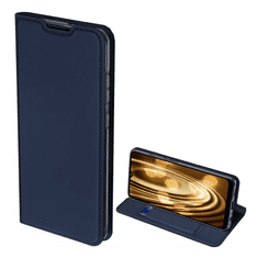 Dux Ducis SKIN PRO tok álló, bőr hatású (FLIP, oldalra nyíló, bankkártya tartó, asztali tartó funkció) SÖTÉTKÉK [Samsung Galaxy A02s (SM-A025F)] (5996591047751)