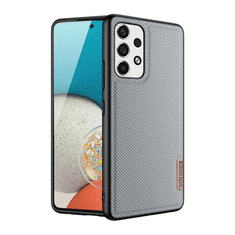 Dux Ducis FINO szilikon telefonvédő (műanyag belső, közepesen ütésálló, rács minta) SZÜRKE [Samsung Galaxy A53 (SM-A536) 5G] (5996591118994)