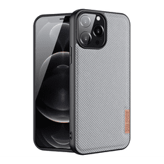 Dux Ducis FINO szilikon telefonvédő (műanyag belső, közepesen ütésálló, rács minta) SZÜRKE [Apple iPhone 13 Pro Max] (5996591097701)