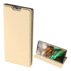 Dux Ducis SKIN PRO tok álló, bőr hatású (FLIP, oldalra nyíló, bankkártya tartó, asztali tartó funkció) ARANY [Samsung Galaxy Note 10 (SM-N970F)] (5996457900862)