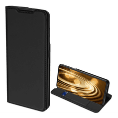 Dux Ducis SKIN PRO tok álló, bőr hatású (FLIP, oldalra nyíló, bankkártya tartó, asztali tartó funkció) FEKETE [Samsung Galaxy S21 Ultra (SM-G998) 5G] (5996591035284)