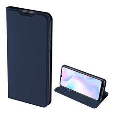 Dux Ducis SKIN PRO tok álló, bőr hatású (FLIP, oldalra nyíló, bankkártya tartó, asztali tartó funkció) SÖTÉTKÉK [Xiaomi Redmi 9A (Redmi 9 AT)] (5996457989935)
