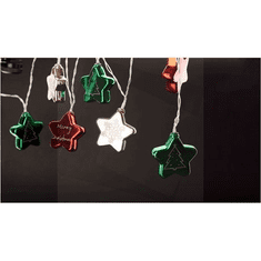 ENTAC karácsonyi füzér színes csillag LED (ECL-CCSD-10WW) (ECL-CCSD-10WW)