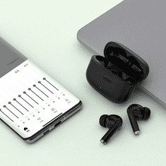 QCY T19 TWS Bluetooth mikrofonos fülhallgató fekete (QCY_T19_BLACK)