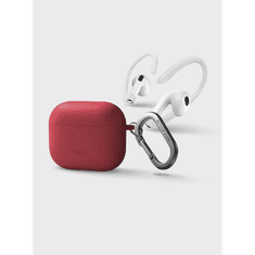 UNIQ Nexo Apple AirPods (3. generáció 2021) piros tok fülkampóval (63960) (un63960)