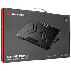 Rampage AD-RC12 GAMEZONE 15-17" Notebook hűtő fekete (36323) (rampage36323)
