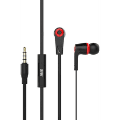 Iris G-13 mikrofonos fülhallgató fekete-piros (G-13)