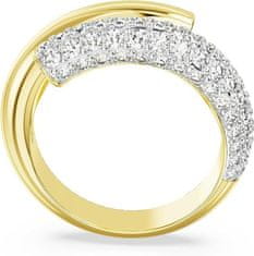 Swarovski Csillogó aranyozott gyűrű Dextera 56688 (Kerület 50 mm)