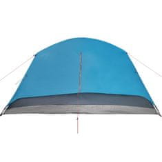 Vidaxl 6 személyes kék vízálló előrészes családi sátor 94419