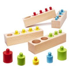 MG Montessori Sorters fa súlyok, színes