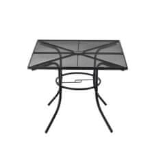Leziter JYL-22093 Melfi fém mesh kerti asztal 91,5x91,5x71 cm matt fekete