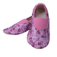 Copa cop Gyermek Pamut Textil Papucsok - Cool rózsaszín, 32