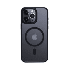 Crong Hybrid Frost Apple iPhone 15 Pro MagSafe Tok - Sötétkék (CRG-HFM-IP1561P-BLUE)