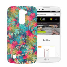 Ksix Flex LG K10 Tok - Mintás: Dzsungel (B4574CAR87)