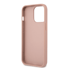 Guess Saffiano Triangle Logo Apple iPhone 13 Pro Bőr Tok - Rózsaszín (GUHCP13LPSATLP)