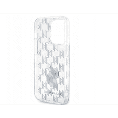 Karl Lagerfeld Monogram Choupette Apple iPhone 15 Pro Tok - Átlátszó (KLHCP15LHNCMKLT)